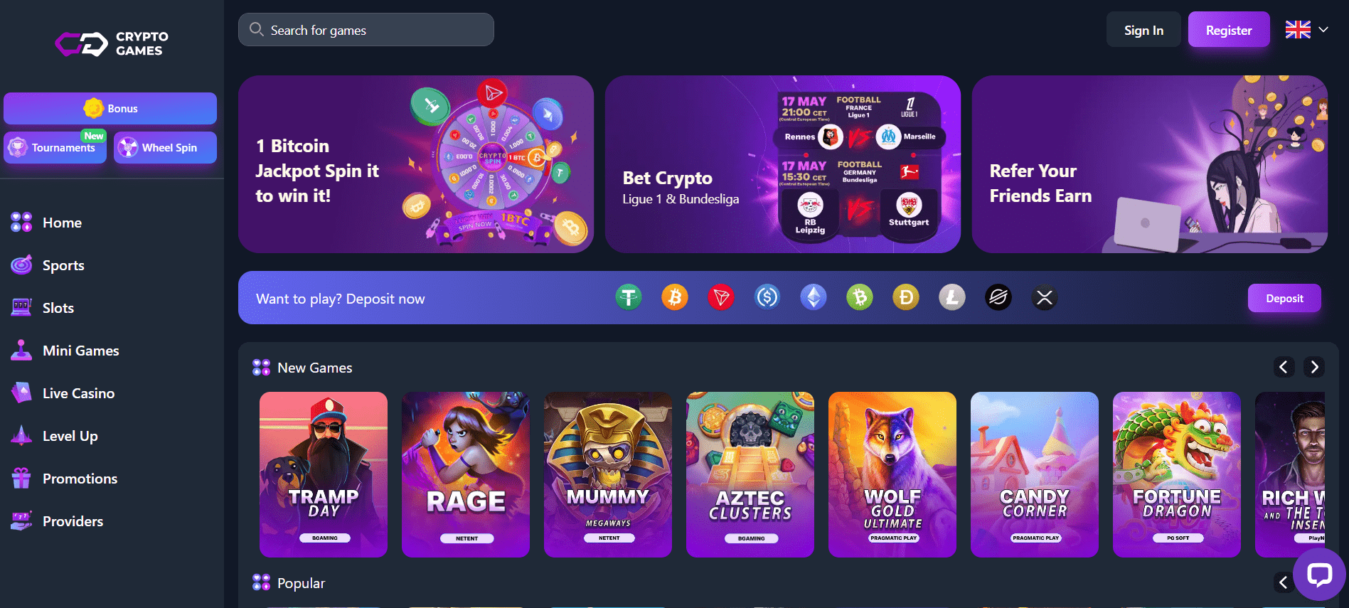 Crypto game casino